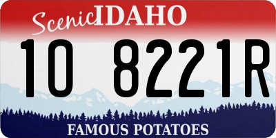 ID license plate 1O8221R