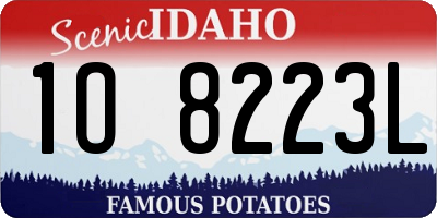 ID license plate 1O8223L