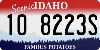ID license plate 1O8223S