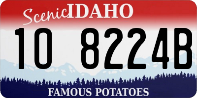 ID license plate 1O8224B
