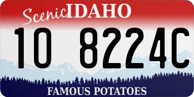 ID license plate 1O8224C