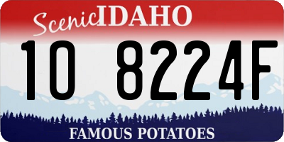 ID license plate 1O8224F