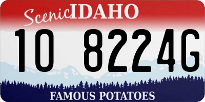 ID license plate 1O8224G