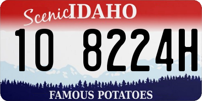 ID license plate 1O8224H