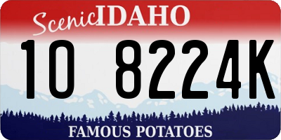 ID license plate 1O8224K