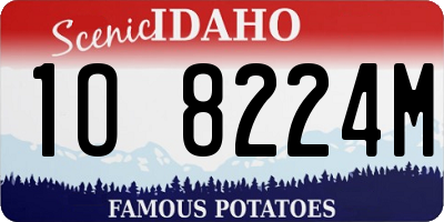 ID license plate 1O8224M