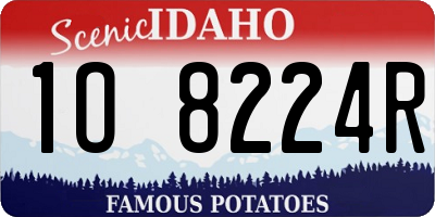 ID license plate 1O8224R