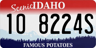 ID license plate 1O8224S