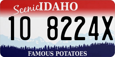 ID license plate 1O8224X