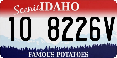 ID license plate 1O8226V