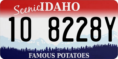 ID license plate 1O8228Y