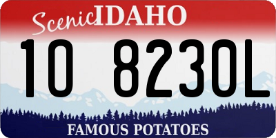ID license plate 1O8230L