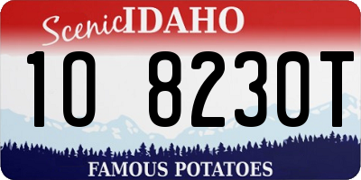ID license plate 1O8230T