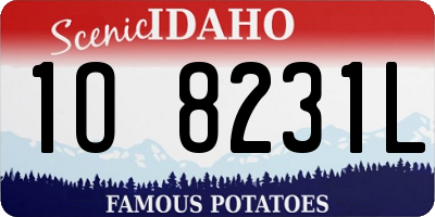 ID license plate 1O8231L