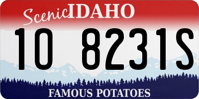 ID license plate 1O8231S