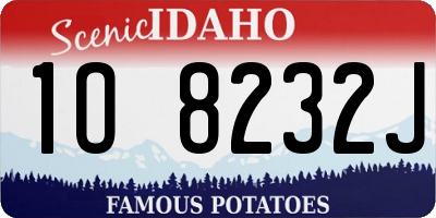 ID license plate 1O8232J