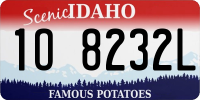 ID license plate 1O8232L