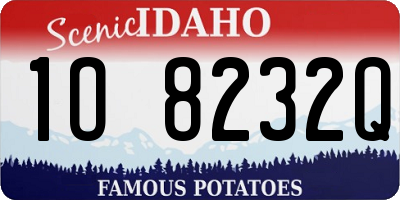 ID license plate 1O8232Q