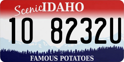 ID license plate 1O8232U
