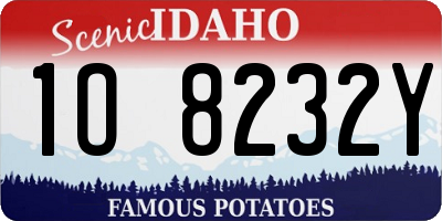 ID license plate 1O8232Y