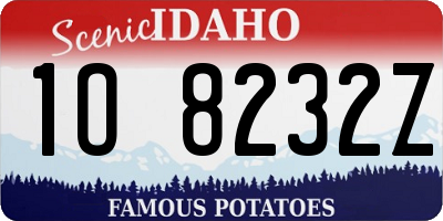 ID license plate 1O8232Z