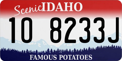 ID license plate 1O8233J