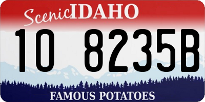 ID license plate 1O8235B