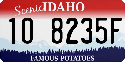 ID license plate 1O8235F