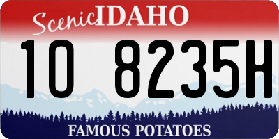 ID license plate 1O8235H