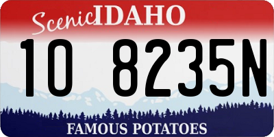 ID license plate 1O8235N