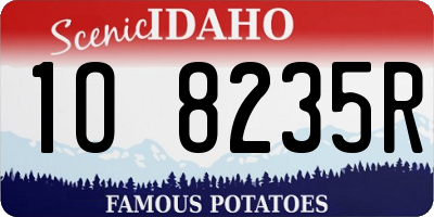 ID license plate 1O8235R