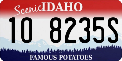 ID license plate 1O8235S
