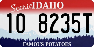 ID license plate 1O8235T