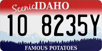 ID license plate 1O8235Y