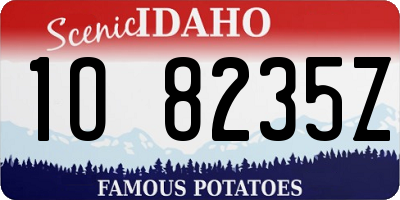 ID license plate 1O8235Z
