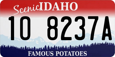ID license plate 1O8237A