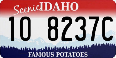ID license plate 1O8237C