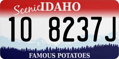 ID license plate 1O8237J