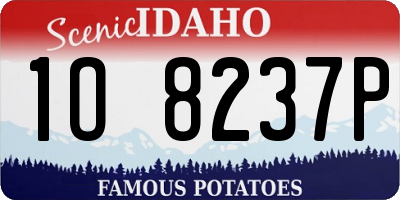 ID license plate 1O8237P