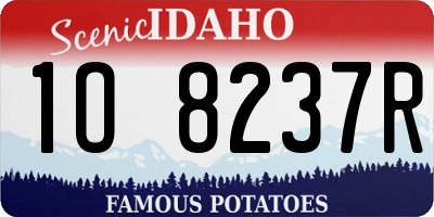 ID license plate 1O8237R
