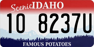ID license plate 1O8237U