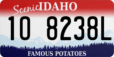 ID license plate 1O8238L