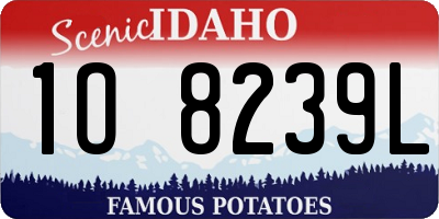 ID license plate 1O8239L