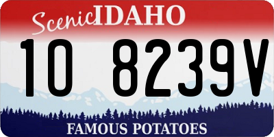 ID license plate 1O8239V