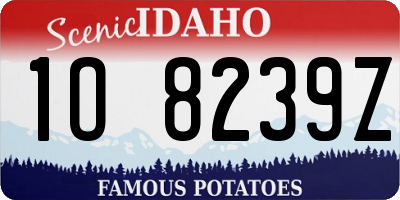 ID license plate 1O8239Z