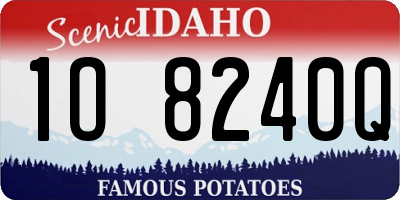 ID license plate 1O8240Q