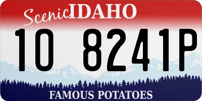 ID license plate 1O8241P