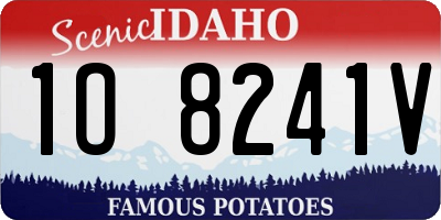 ID license plate 1O8241V