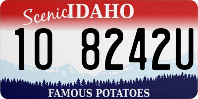 ID license plate 1O8242U