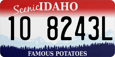 ID license plate 1O8243L